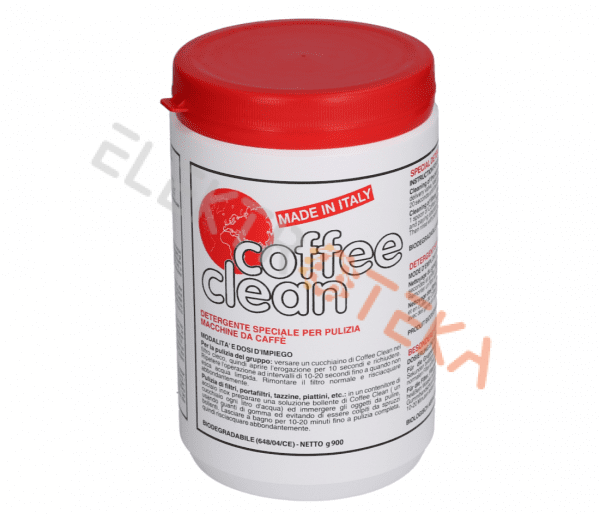Valymo priemonė Coffee clean granulėmis, kavos aparatų grupėms valyti, bendras svoris 900g. Italia