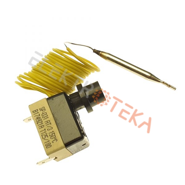 Apsauginis termostatas TECASA MAX.T. 150°C 16A kapiliaro ilgis su davikliu 1600mm