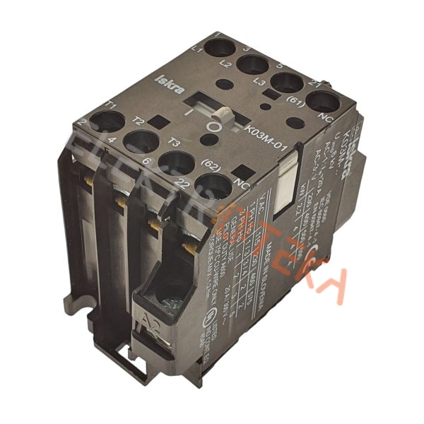 Kontaktorius tipas ISKRA / K03M 01 tipas FANAL / DSL3 01 2.2kW ritė 230V kontaktai 3xNO 1xNC