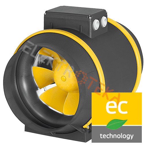 Apvalus kanalinis ventiliatorius EM-200 E2M 01