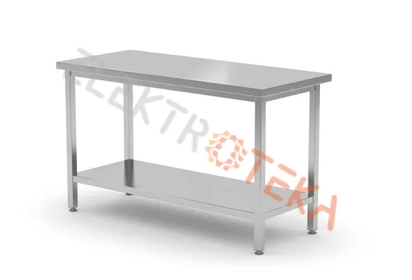 Nerūdijančio plieno stalas 1200x700mm HENDI be bortelio kojos 40x40mm