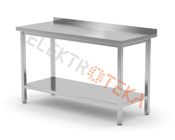Nerūdijančio plieno stalas iš AISI 430 su borteliu 40mm 1200x600x(H)850mm