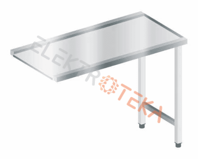Kairinis arba dešininis 700x610mm nerudijančio plieno indaplovės įšleidimo stalas